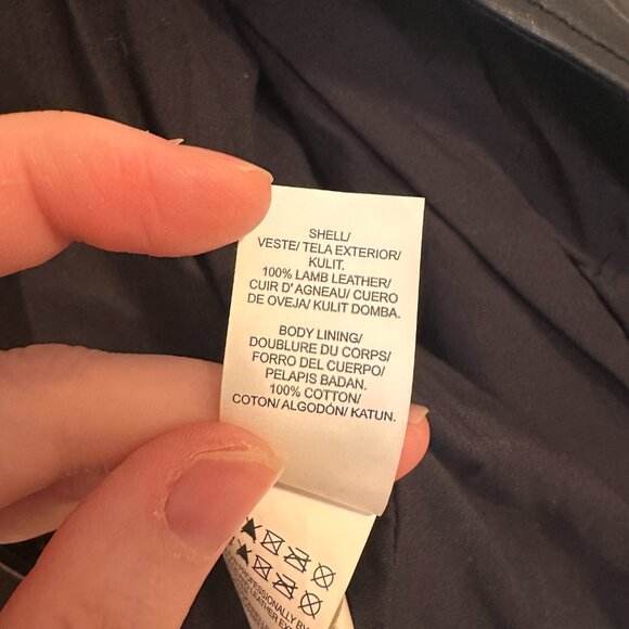 Lucky Brand Lamb Leather Vest - Picture 2 of 3